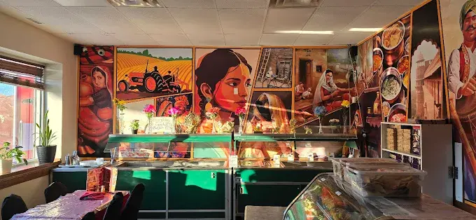 Singh Sweet Mahal authentic Punjabi restaurant interior in Winnipeg